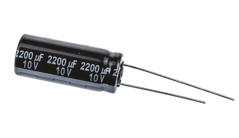 Condensateur radial 100 uF 10 volts